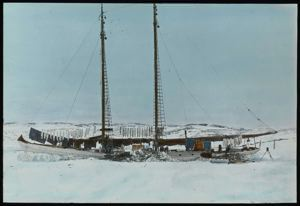 Image: Bowdoin in Winter Quarters, Baffin Land